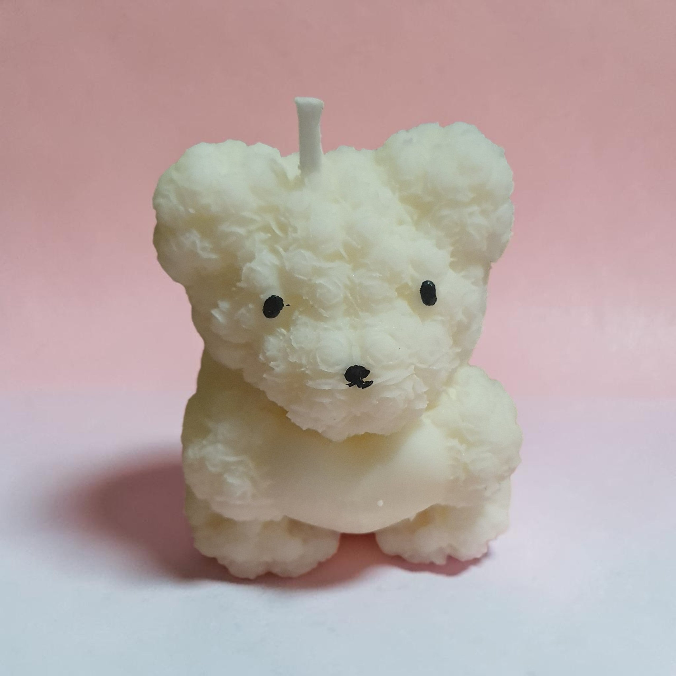 Candela Artigianale Orsetto di Rose "Teddy Rose" – Fatta a Mano